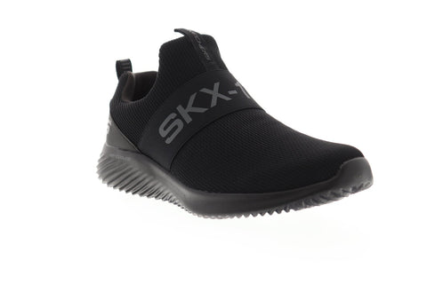 Skechers Bounder Wolfston Mens Black Textile Athletic Training Shoes