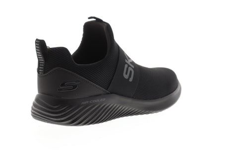 Skechers Bounder Wolfston Mens Black Textile Athletic Training Shoes