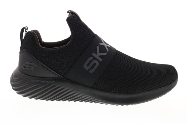 Taknemmelig billig detaljeret Skechers Bounder Wolfston 52506 Mens Black Canvas Lifestyle Sneakers S -  Ruze Shoes