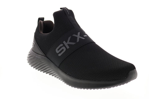 Skechers Bounder Wolfston 52506 Mens Black Canvas Lifestyle Sneakers Shoes