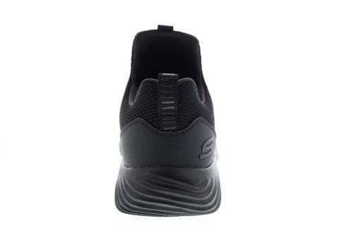 Skechers Bounder Wolfston 52506 Mens Black Canvas Lifestyle Sneakers Shoes