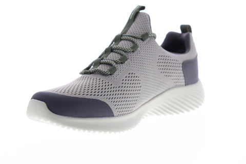 Skechers Bounder Stokley 52513 Mens Gray Mesh Athletic Cross Training Shoes