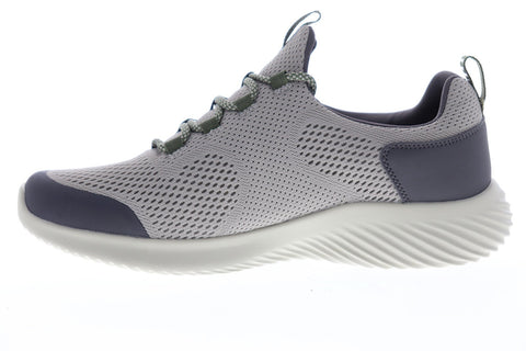 Skechers Bounder Stokley 52513 Mens Gray Mesh Athletic Cross Training Shoes