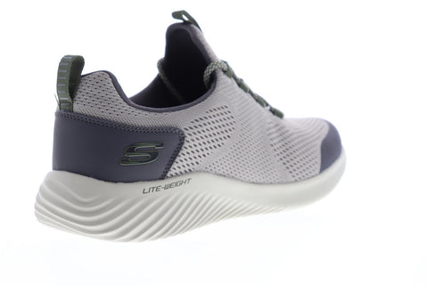 Skechers Bounder Stokley 52513 Mens Gray Mesh Athletic Cross Training Shoes