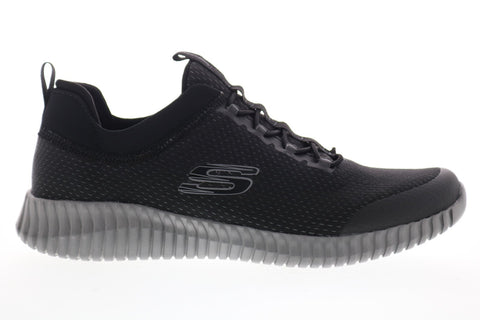 Skechers Elite Flex Belburn 52529 Mens Black Canvas Athletic Cross Training Shoes