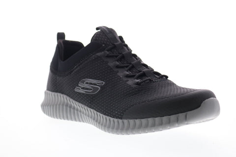 Skechers Elite Flex Belburn 52529 Mens Black Canvas Athletic Cross Training Shoes