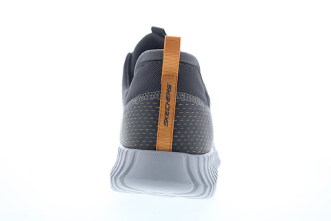 Skechers Elite Flex Belburn 52529 Mens Gray Canvas Athletic Cross Training Shoes