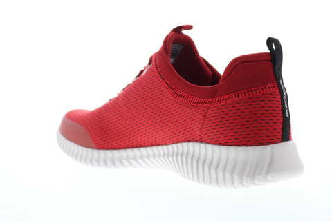 Skechers Elite Flex Belburn 52529 Mens Red Canvas Athletic Cross Training Shoes