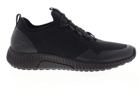 Skechers Paxmen Trivr 52591 Mens Black Mesh Slip On Athletic Running Shoes