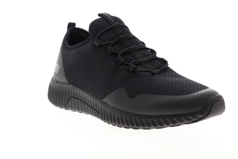 Skechers Paxmen Trivr 52591 Mens Black Mesh Slip On Athletic Running Shoes