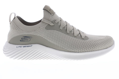Skechers Bounder Mirkle 52595 Mens Gray Canvas Athletic Cross Training Shoes
