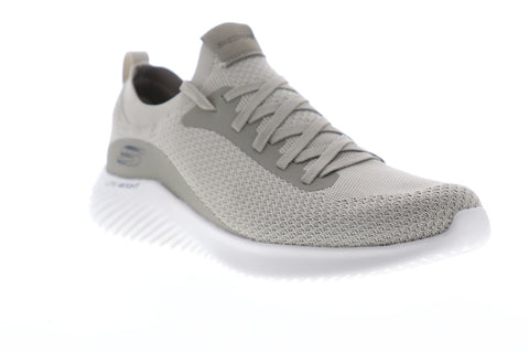Skechers Bounder Mirkle 52595 Mens Gray Canvas Athletic Cross Training Shoes