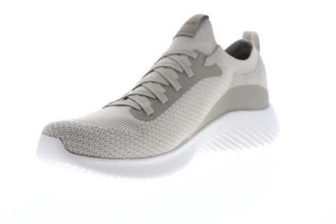 Skechers Bounder Mirkle 52595 Mens Gray Canvas Athletic Cross Training Shoes