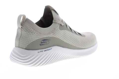 Skechers Bounder Mirkle 52595 Mens Gray Canvas Athletic Cross Training Shoes