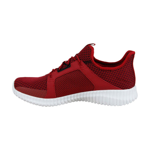 Skechers Elite Flex 52640 Mens Red Canvas Casual Slip On Sneakers Shoes