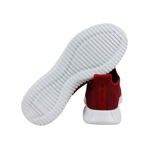 Skechers Elite Flex 52640 Mens Red Canvas Casual Slip On Sneakers Shoes
