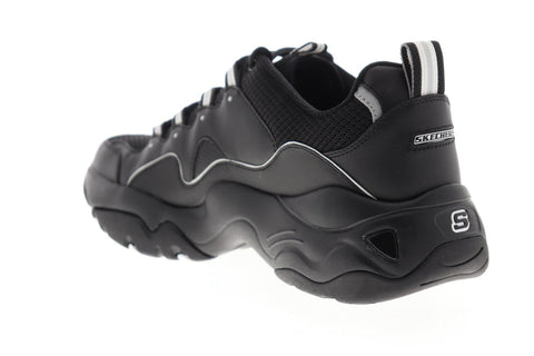 Skechers D Lites 3 Silverwood 52685 Mens Black Casual Fashion Sneakers Shoes