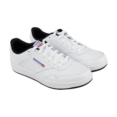 Skechers Tedder Paysted 52714 Mens White Leather Casual Low Top Sneakers Shoes