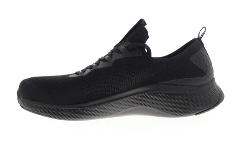 Skechers Solar Fuse Valedge 52757 Mens Black Canvas Athletic Walking Shoes