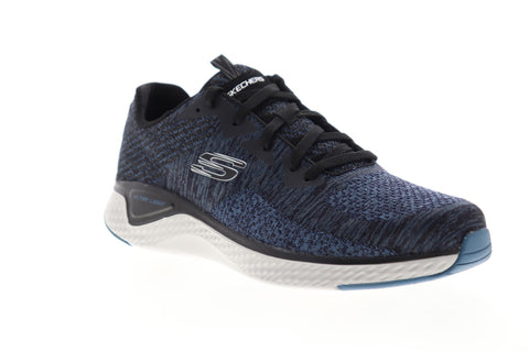 Skechers Solar Fuse Kryzik 52758 Mens Blue Canvas Lifestyle Sneakers Shoes
