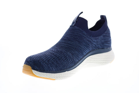 Skechers Solar Fuse 52759 Mens Blue Canvas Lace Up Lifestyle Sneakers Shoes