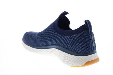 Skechers Solar Fuse 52759 Mens Blue Canvas Lace Up Lifestyle Sneakers Shoes