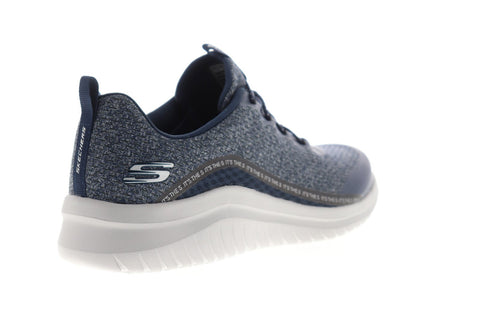 Skechers Ultra Flex 2.0 Degley 52766 Mens Blue Canvas Athletic Cross Training Shoes