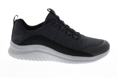 Skechers Ultra Flex 2.0 52769 Mens Black Canvas Sneakers Lifestyle Shoes
