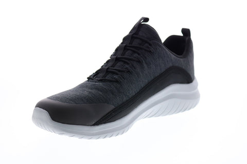 Skechers Ultra Flex 2.0 52769 Mens Black Canvas Sneakers Lifestyle Shoes
