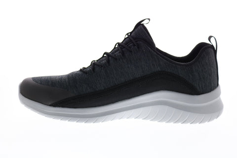 Skechers Ultra Flex 2.0 52769 Mens Black Canvas Sneakers Lifestyle Shoes