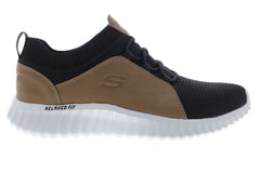 Skechers Depth Charge 2.0 Tone Light 52774 Mens Black Canvas Slip On Sneakers Shoes