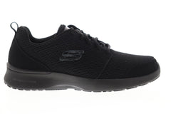 Skechers Air Dynamight Vendez 52787 Mens Black Wide 2E Low Top Sneakers Shoes