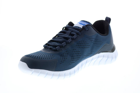 Skechers Overhaul Darosa 52818 Mens Blue Canvas Athletic Cross Training Shoes