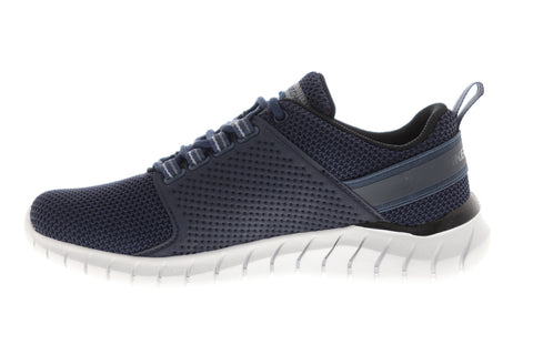 Skechers Overhaul Primba 52821 Mens Blue Canvas Casual Lifestyle Sneakers Shoes