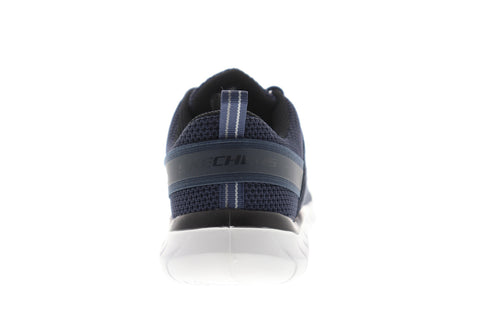 Skechers Overhaul Primba 52821 Mens Blue Canvas Casual Lifestyle Sneakers Shoes