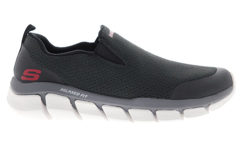 Skechers Flex 3.0 Aventide 52823 Mens Black Mesh Slip On Sneakers Shoes