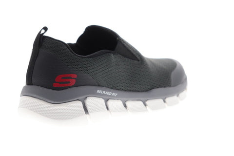 Skechers Flex 3.0 Aventide 52823 Mens Black Mesh Slip On Sneakers Shoes