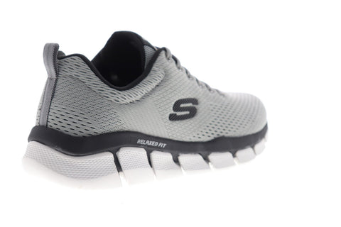 Skechers Flex 3.0 Verko 52857 Mens Gray Canvas Athletic Cross Training Shoes