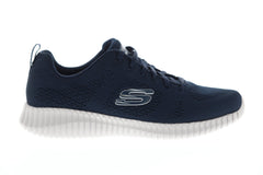 Skechers Elite Flex Clear Leaf Mens Blue Textile Athletic Running Shoes