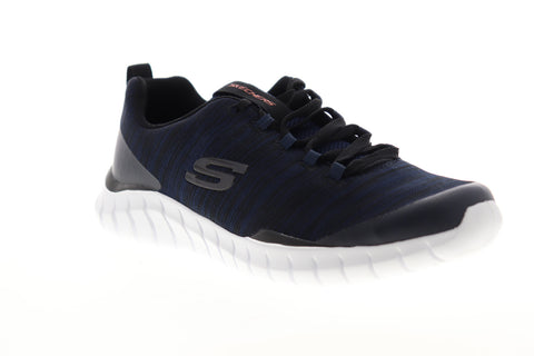 Skechers Overhaul Quarkski 52915 Mens Blue Canvas Lifestyle Sneakers Shoes