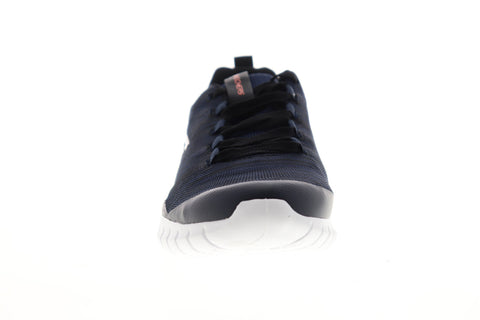 Skechers Overhaul Quarkski 52915 Mens Blue Canvas Lifestyle Sneakers Shoes