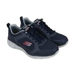 Skechers Equalizer 3.0 Deciment Mens Blue Mesh & Leather Athletic Running Shoes