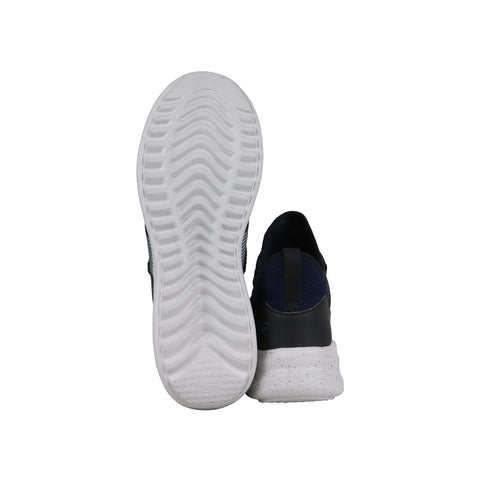 Skechers Corace Mens Blue Textile Slip On Sneakers Shoes