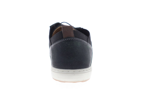 GBX Output 530041 Mens Black Leather Low Top Lace Up Lifestyle Sneakers Shoes