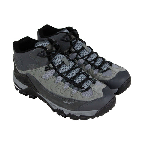 Hi-Tec Ox Belmont Mid I Wp 53097 Mens Gray Suede Lace Up Hiking Boots Shoes