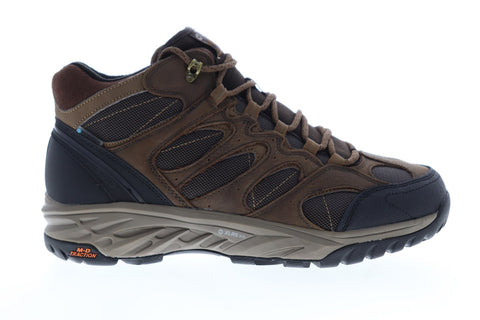 Hi-Tec Wild Fire Lux Mid WP 53106 Mens Brown Canvas Hiking Boots Shoes
