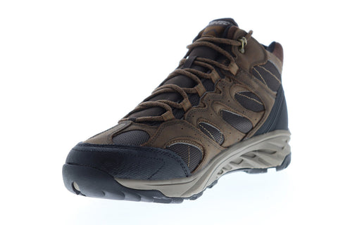 Hi-Tec Wild Fire Lux Mid WP 53106 Mens Brown Canvas Hiking Boots Shoes