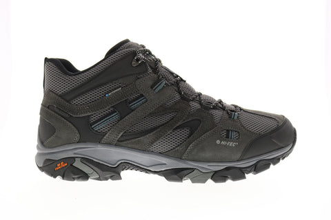Hi-Tec Ravus Vent Mid WP 53115 Mens Gray Suede Lace Up Hiking Boots