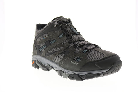 Hi-Tec Ravus Vent Mid WP 53115 Mens Gray Suede Lace Up Hiking Boots