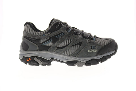 Hi-Tec Ravus Vent Low WP 53117 Mens Gray Suede Athletic Hiking Shoes